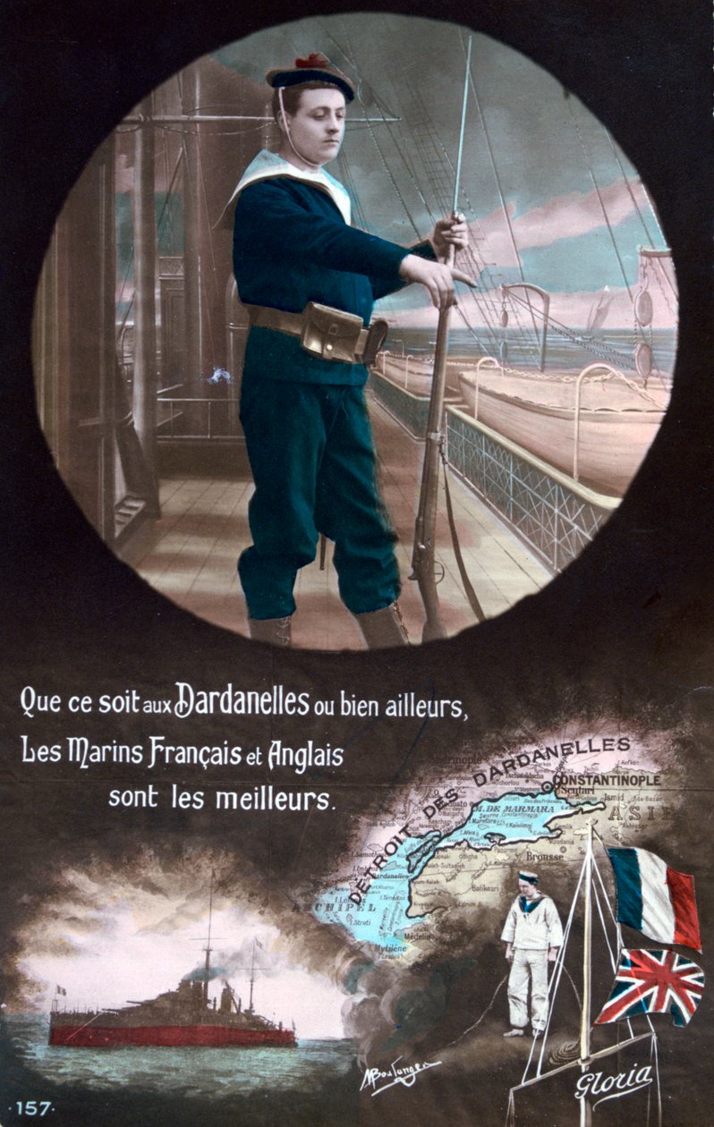 Fransk postkort fra første verdenskrig, 1914-1918 af Unbekannt