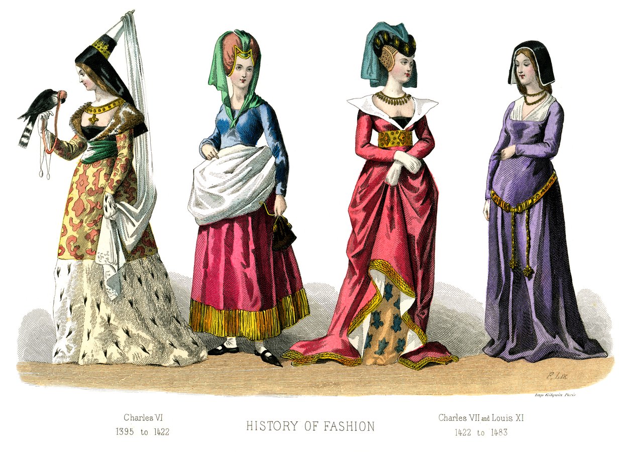 Fransk kostume: Charles VI, Charles VII, Louis XI, 1882 af Unbekannt