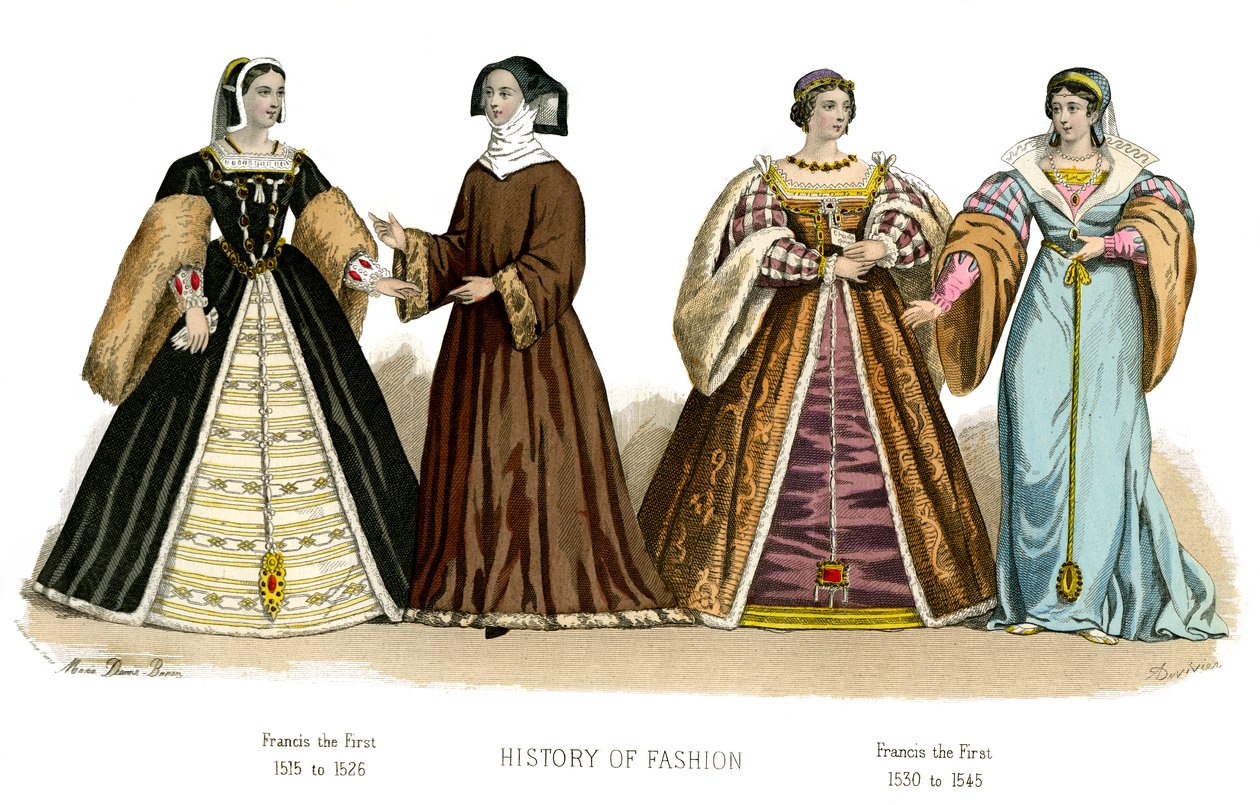 Fransk kostume: Francis I, 1882 af Unbekannt