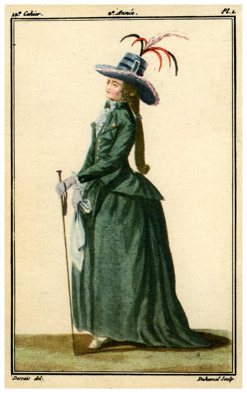 Fransk mode fra det 18. århundrede, 1786-1789 1938 af Unbekannt