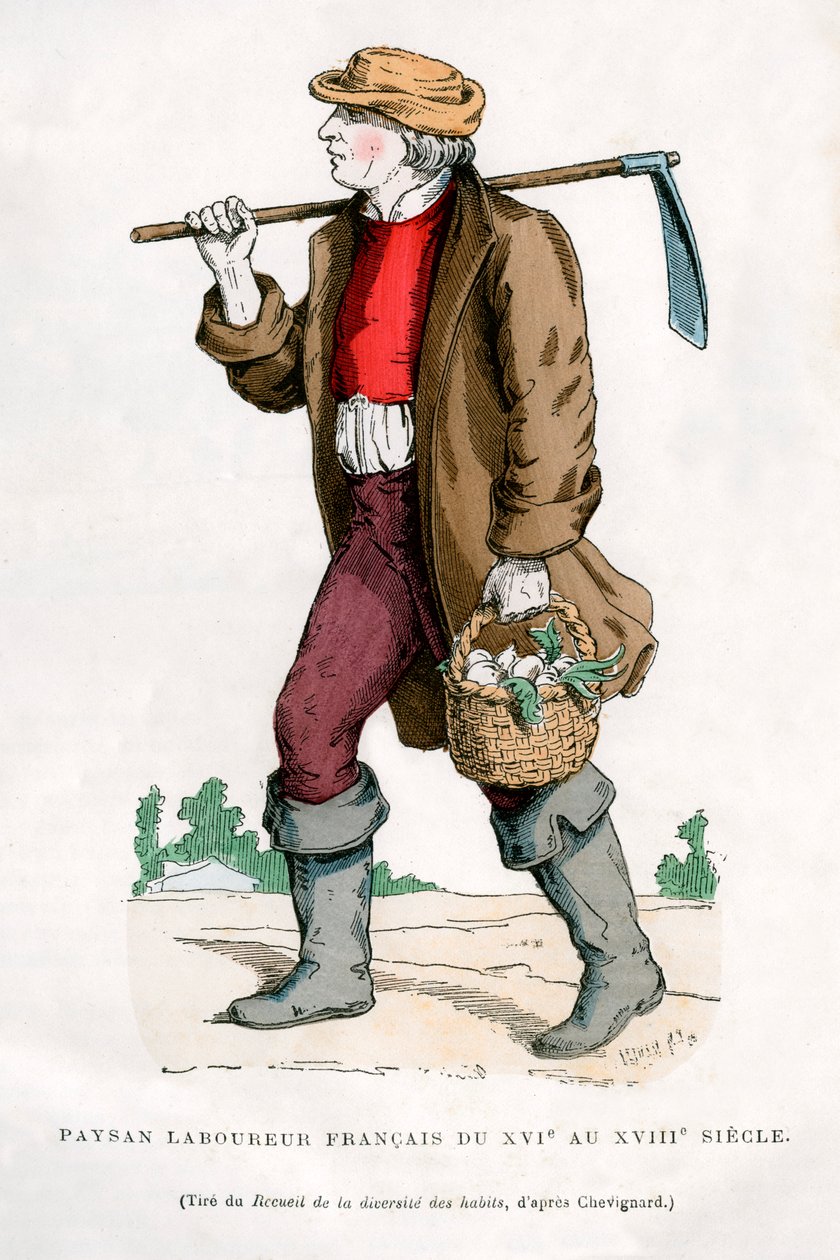 Fransk bondegårdsarbejder, 1500-tallet 1882-1884 af Unbekannt