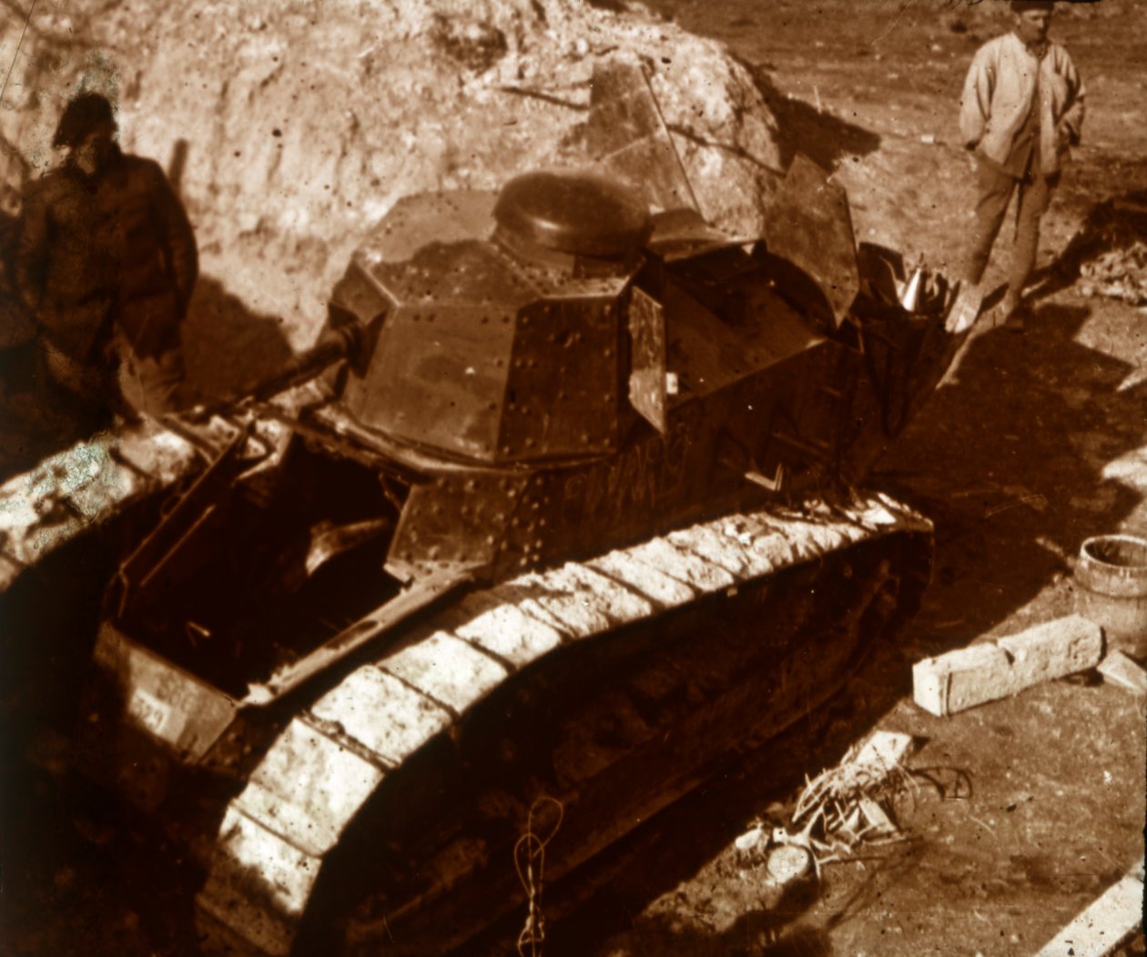 Fransk kampvogn, c1914-c1918 af Unbekannt