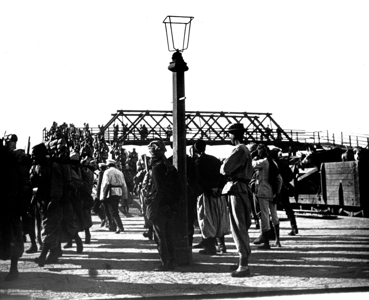 Franske tropper, Tientsin, Kina, 1900 af Unbekannt
