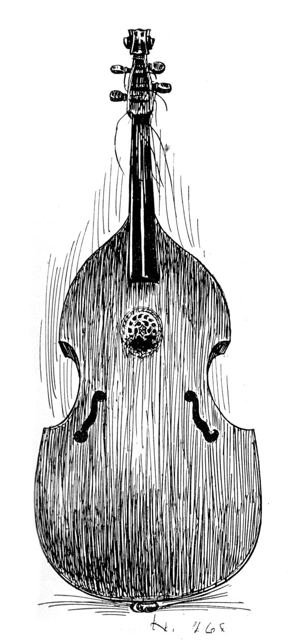 Fransk viola da gamba, c1600, 1901 af Unbekannt