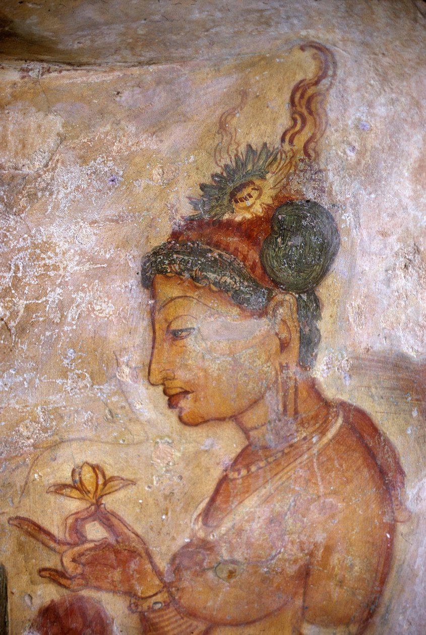 Fresco/Ladies of Sigiriya/Sri Lanka af Unbekannt