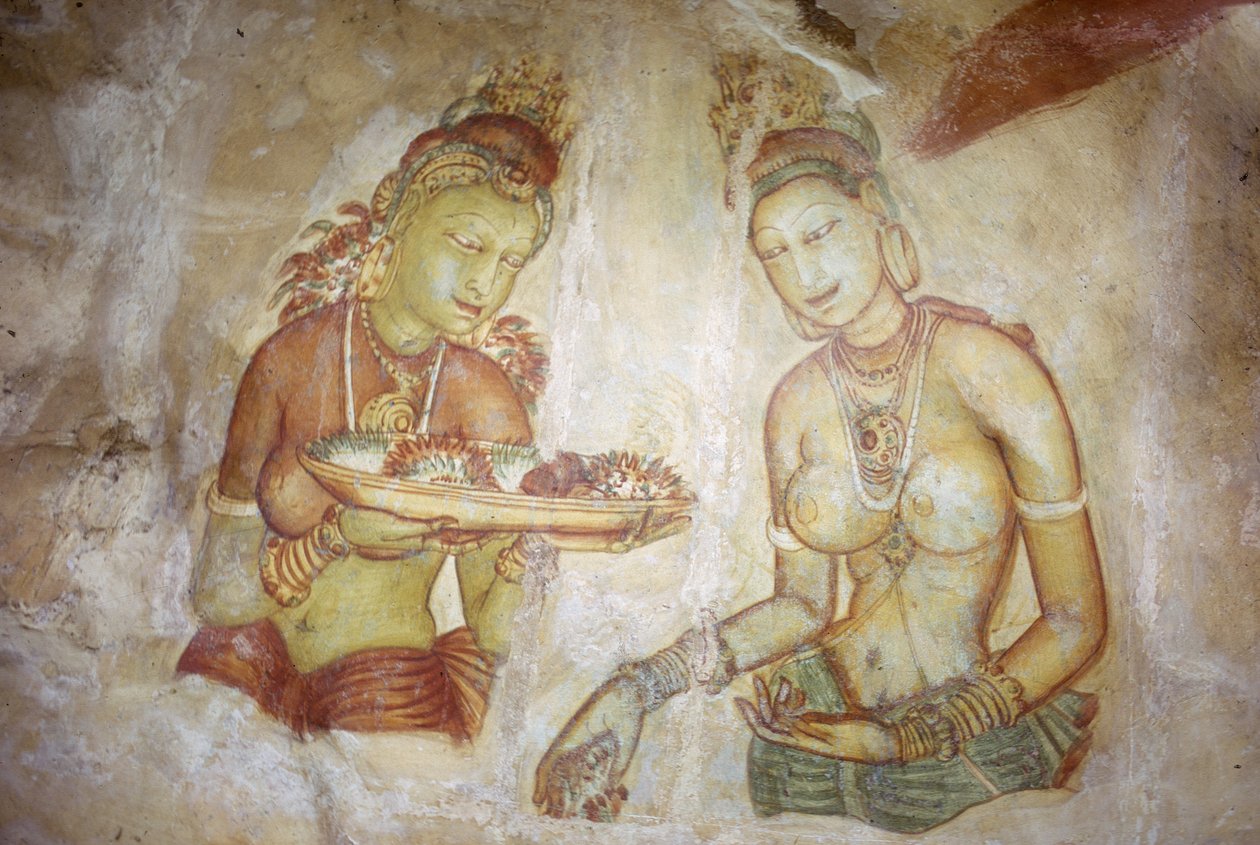 Fresco/Ladies of Sigiriya/Sri Lanka af Unbekannt