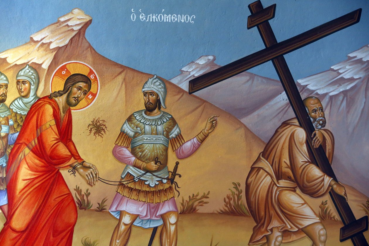Fresko i hellig kors kirke, Pedoulas. Christ