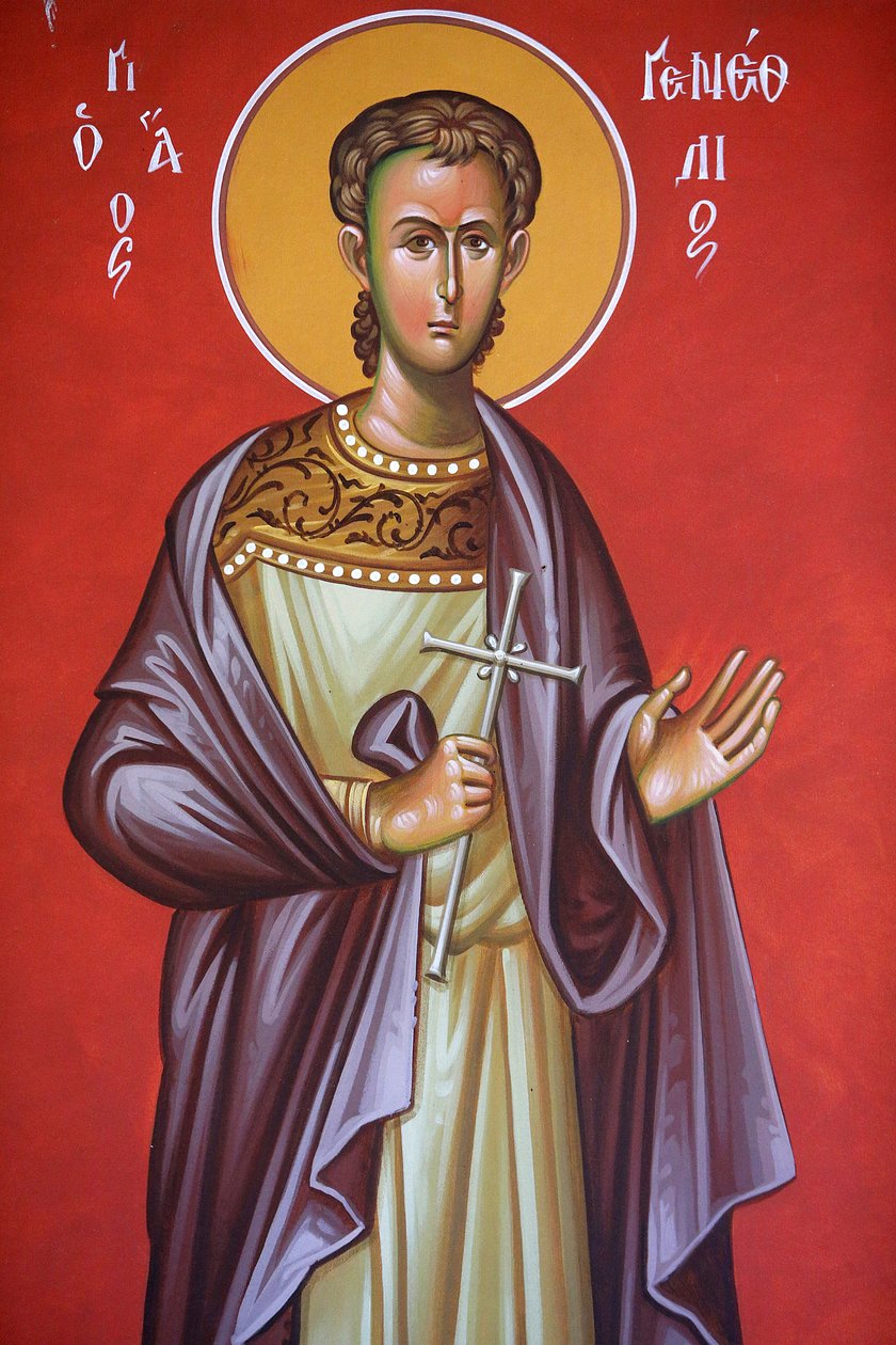 Fresko i hellig kors kirke, Pedoulas. Saint Guenessios, 20150510, Pedoulas, Cypern af Unbekannt