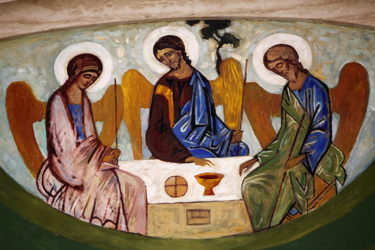 Fresco i Madrid katedral Madrid Spanien af Unbekannt