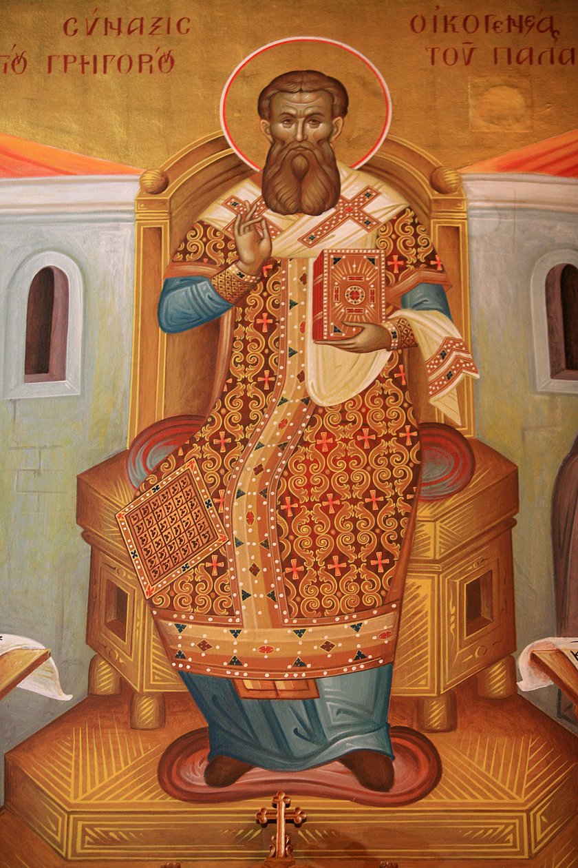 Fresco i Saint Gregory Palamas græsk-ortodokse kirke Thessalonique, Grækenland af Unbekannt