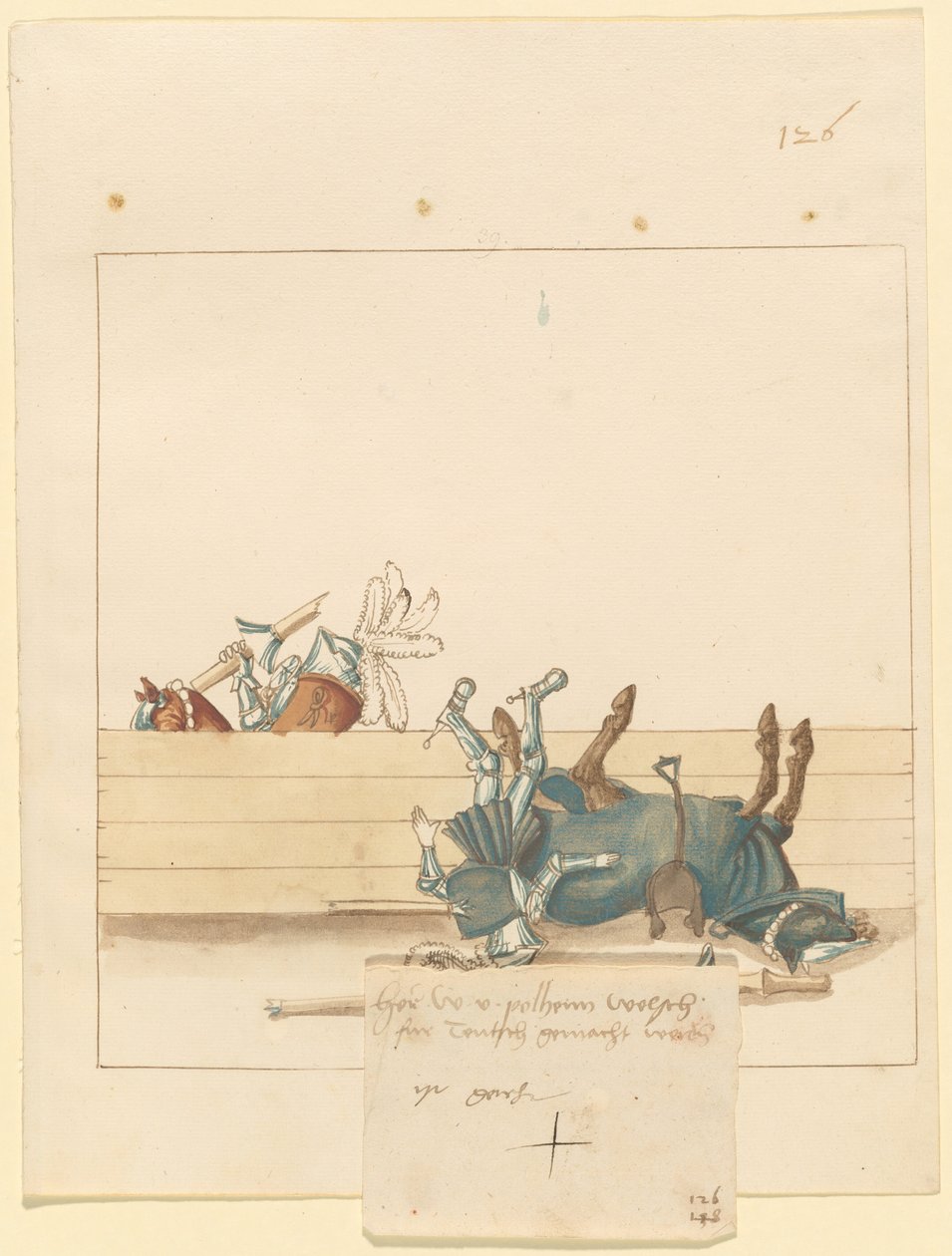 Freydal, The Book of Jousts and Tournament of Emperor Maximilian I: Combats...Plate 114, c1515. af Unbekannt