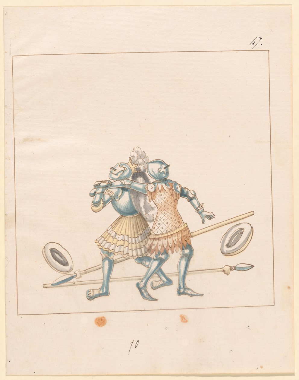Freydal, The Book of Jousts and Tournament of Emperor Maximilian I: Combats...Plate 152, c1515. af Unbekannt