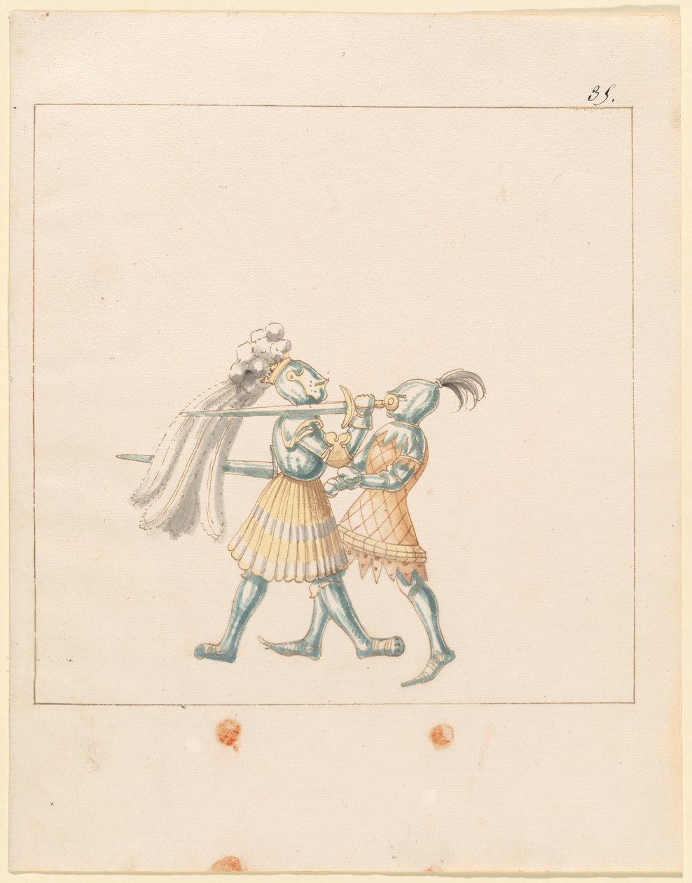 Freydal, The Book of Jousts and Tournament of Emperor Maximilian I: Combats...Plate 165, c1515. af Unbekannt
