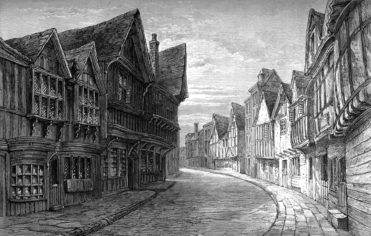 Friars Street, Worcester, 1893 af Unbekannt