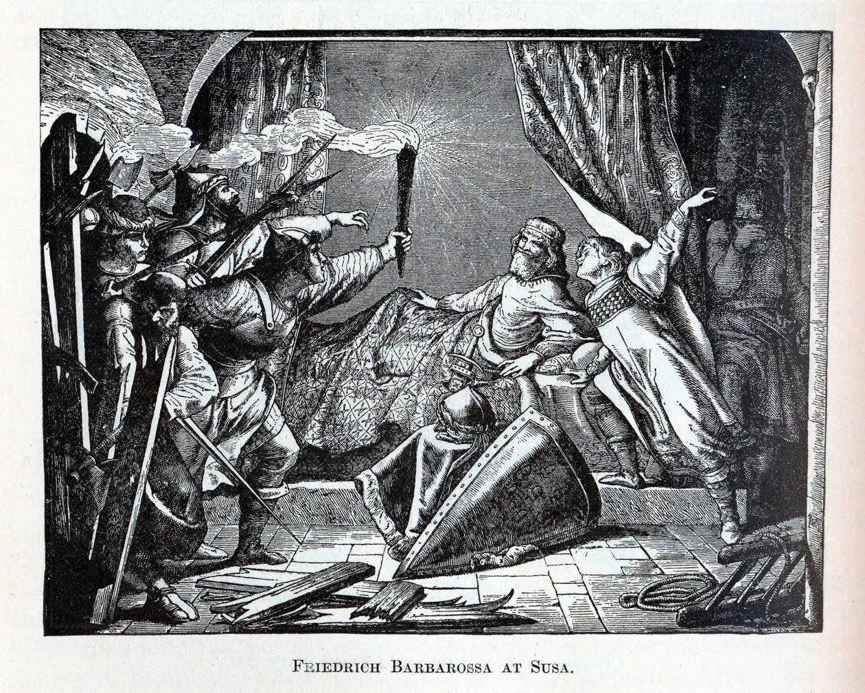 Friedrich Barbarossa i Susa, 1882 af Unbekannt