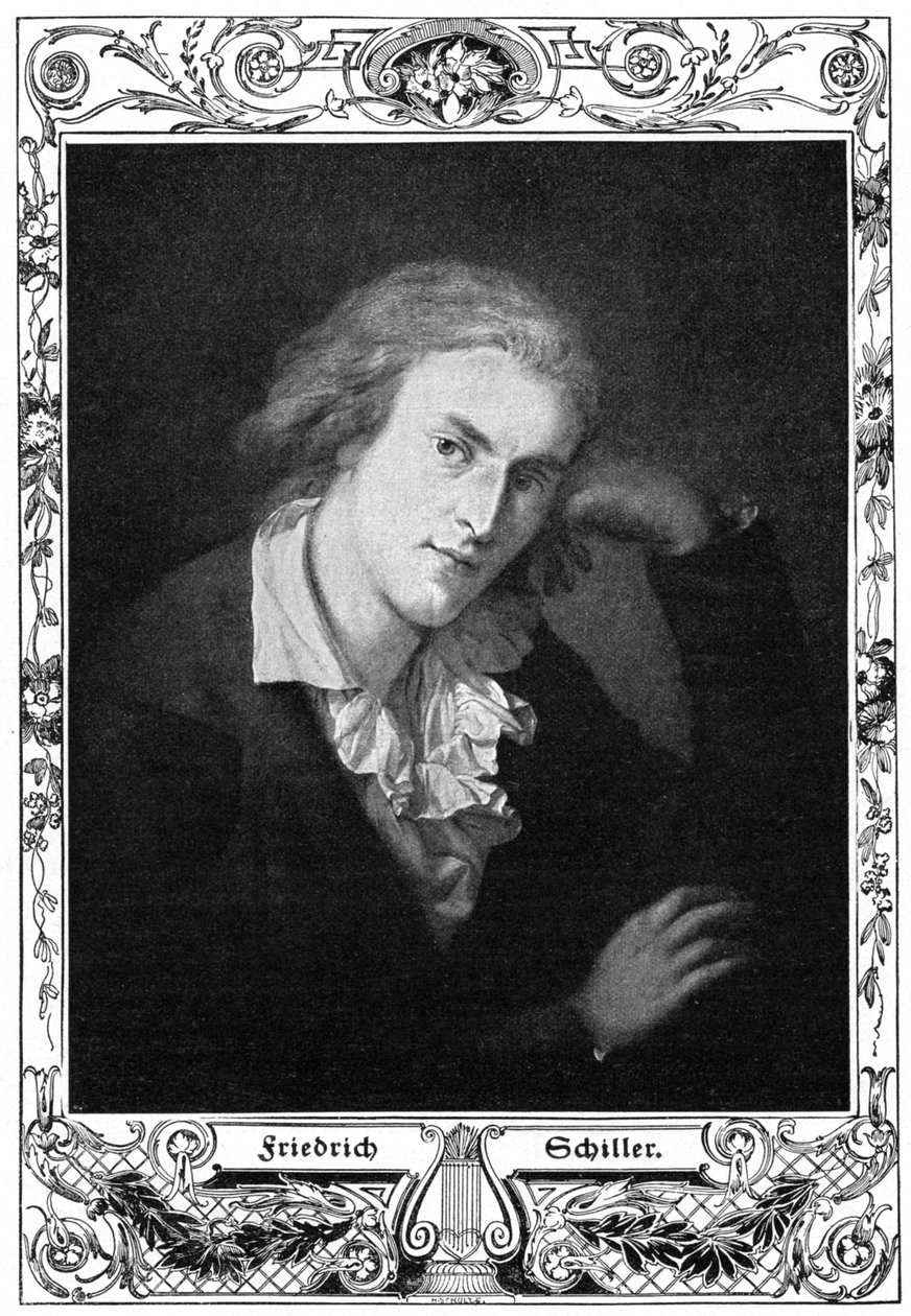 Friedrich Schiller, tysk digter, filosof, historiker og dramatiker, 1900 af Unbekannt