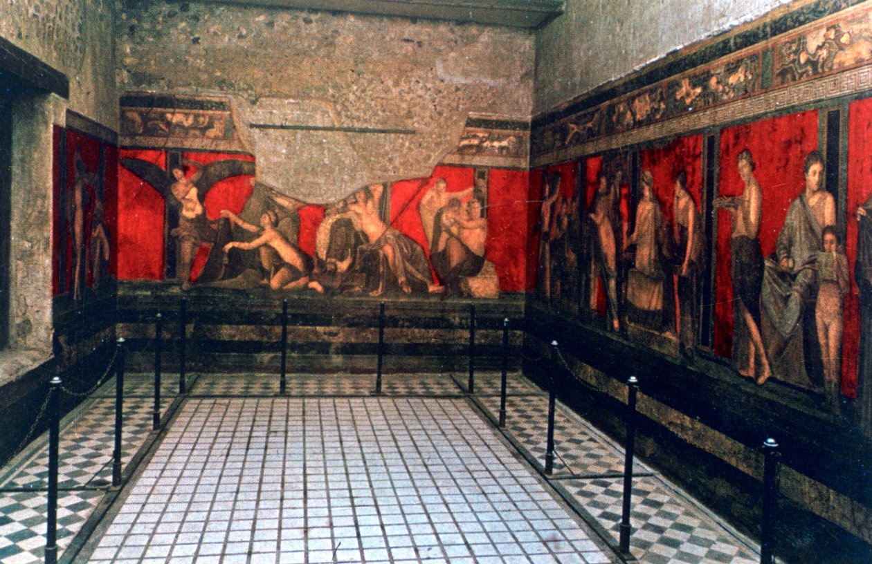 Frise fra Mysteriernes Villa, Pompeji af Unbekannt