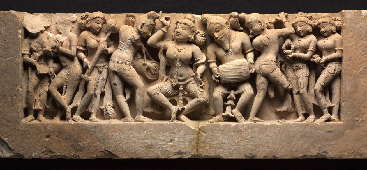 Frise med danser og musikere, ca. 973. af Unbekannt