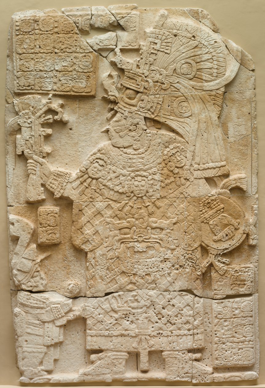 Forsiden af en Stela fritstående sten med relief, 692. af Unbekannt