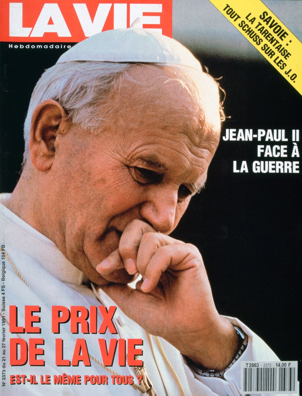 Forside af La Vie, februar 1991 af Unbekannt