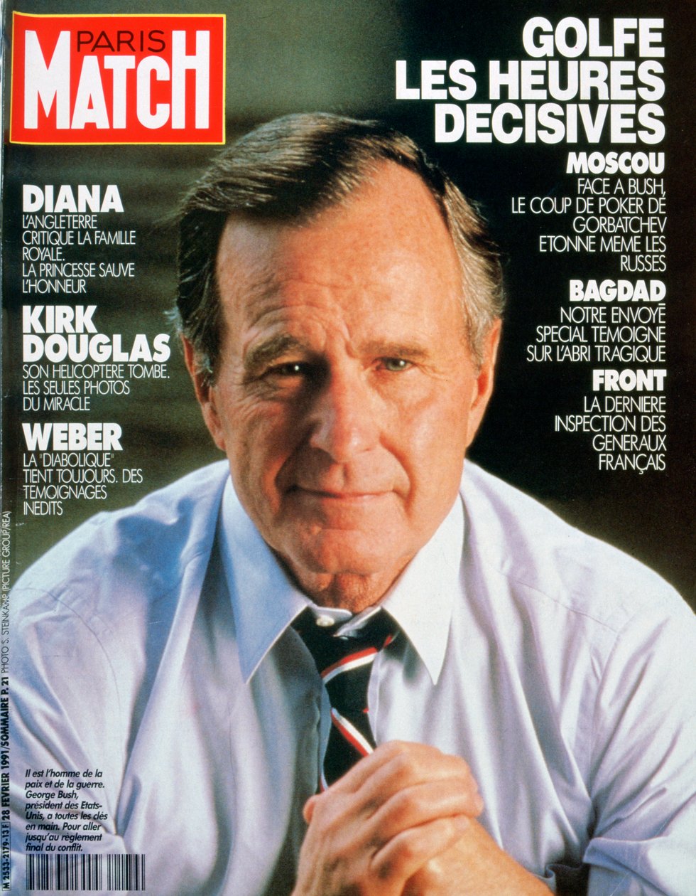 Forside af Paris Match, februar 1991 af Unbekannt