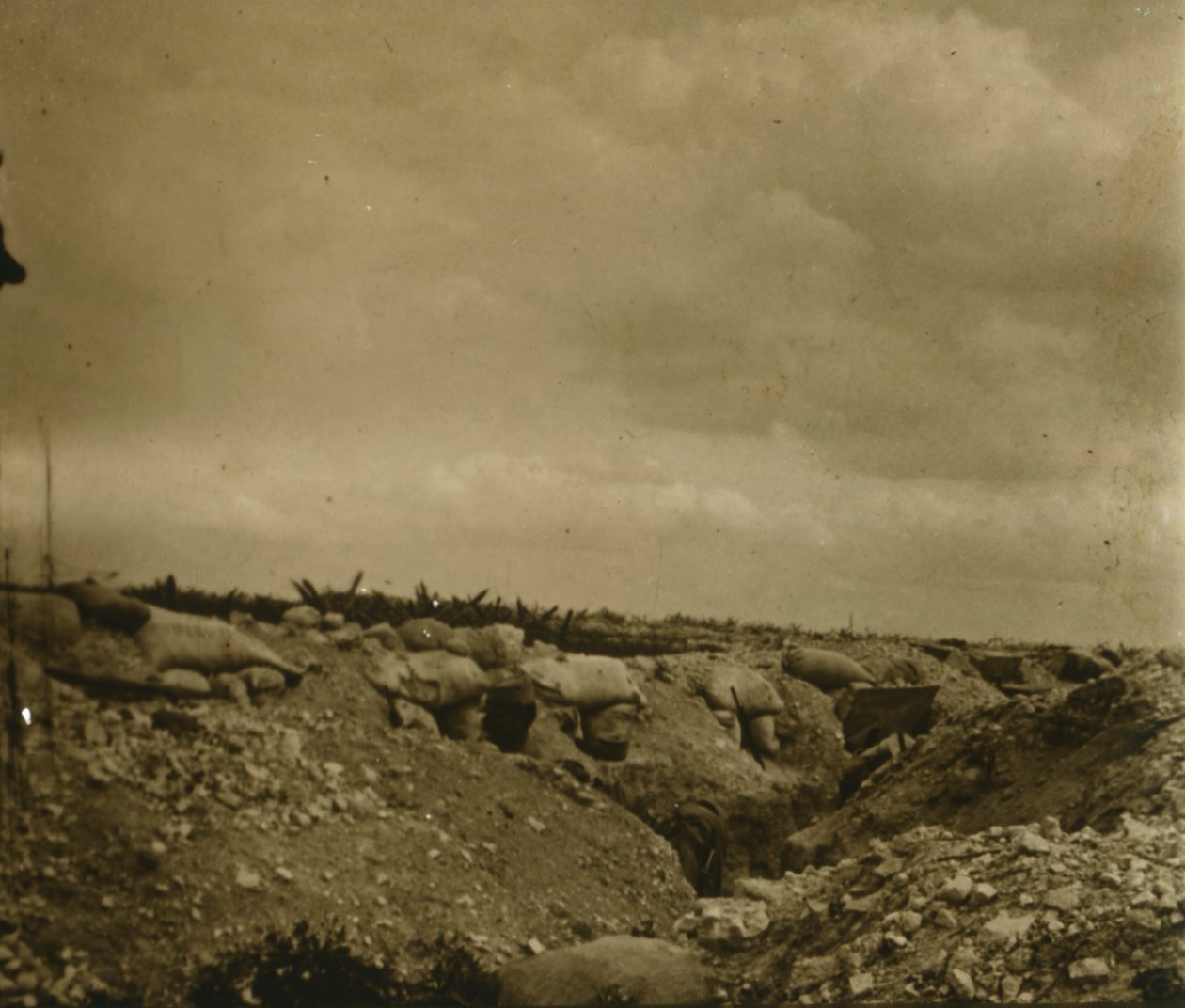 Frontlinje, Jonchery, Nordfrankrig, c1914-c1918 af Unbekannt