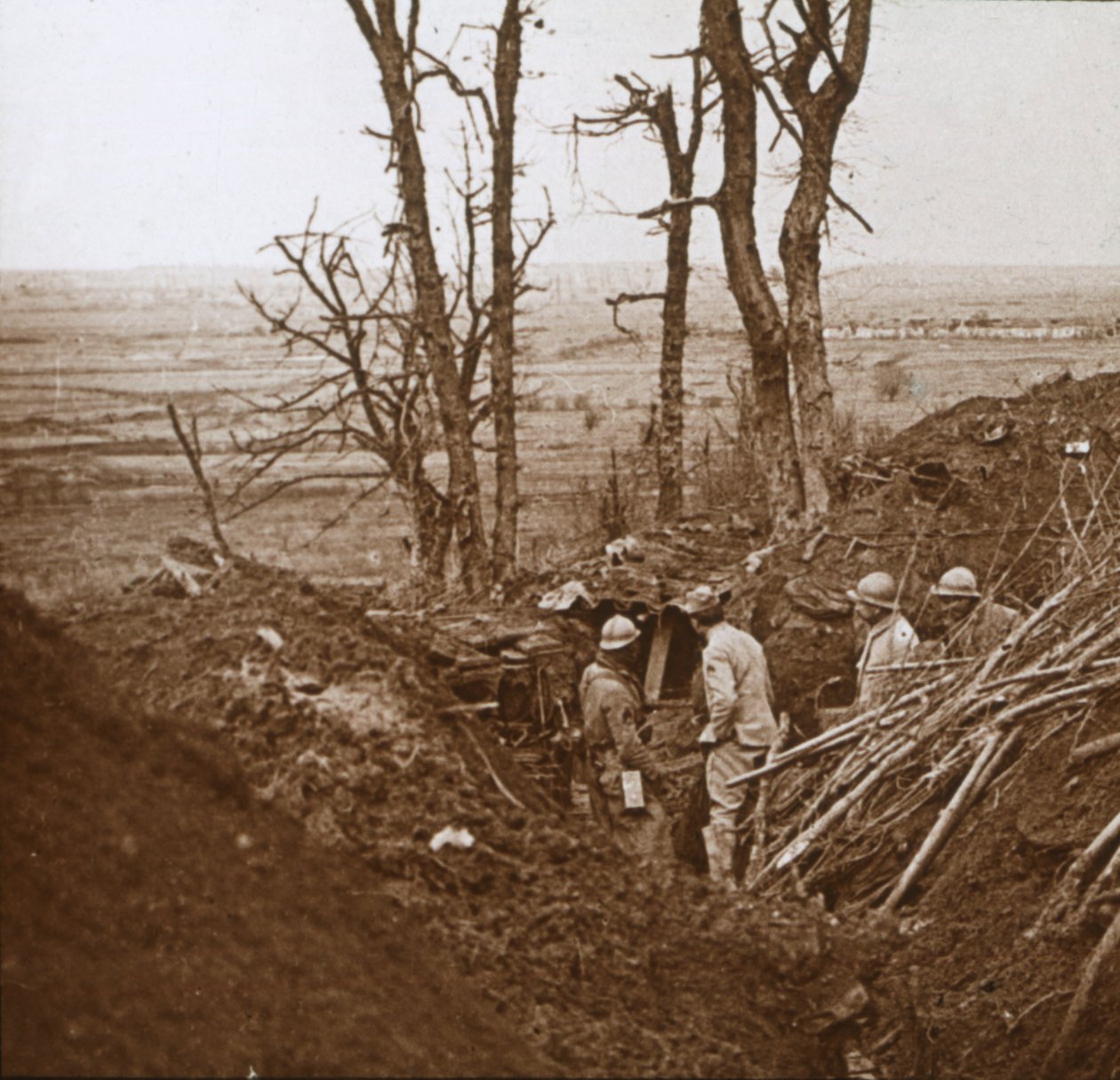 Frontlinje, Les Éparges, Nordfrankrig, c1914-c1918. af Unbekannt