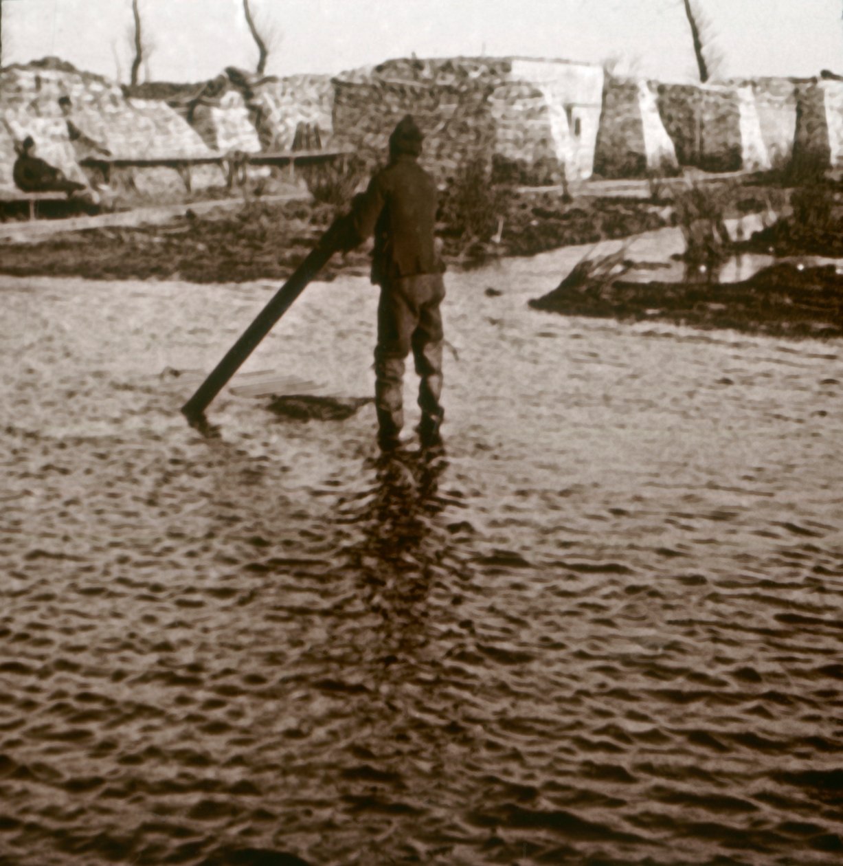 Frontlinje, Ramskapelle, Belgien, c1914-c1918 af Unbekannt