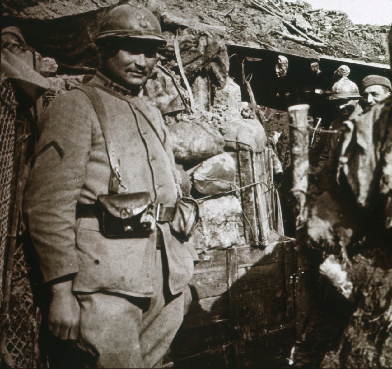 Frontlinje ved Berry-au-Bac, det nordlige Frankrig, c1914-c1918 af Unbekannt