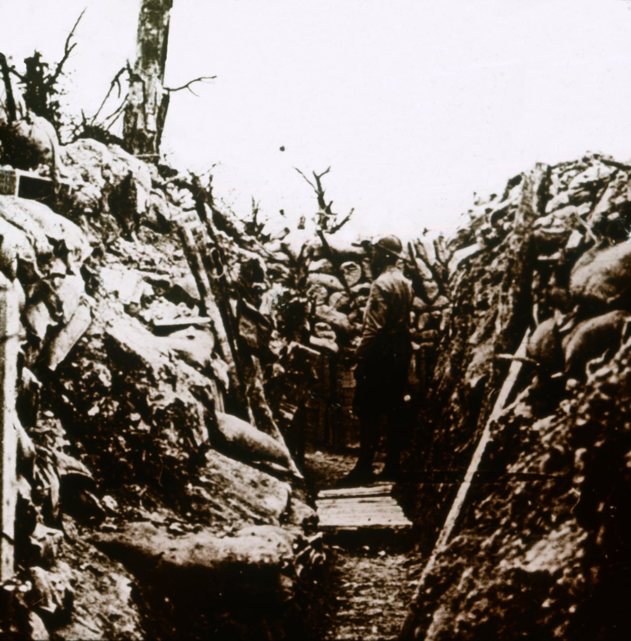 Frontlinje i Bonneuil, Frankrig, c1914-c1918 af Unbekannt