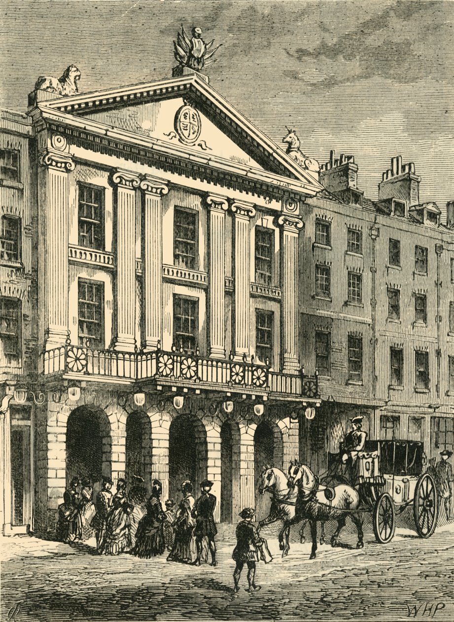Forsiden af Old Drury Lane Theatre, 1881. af Unbekannt