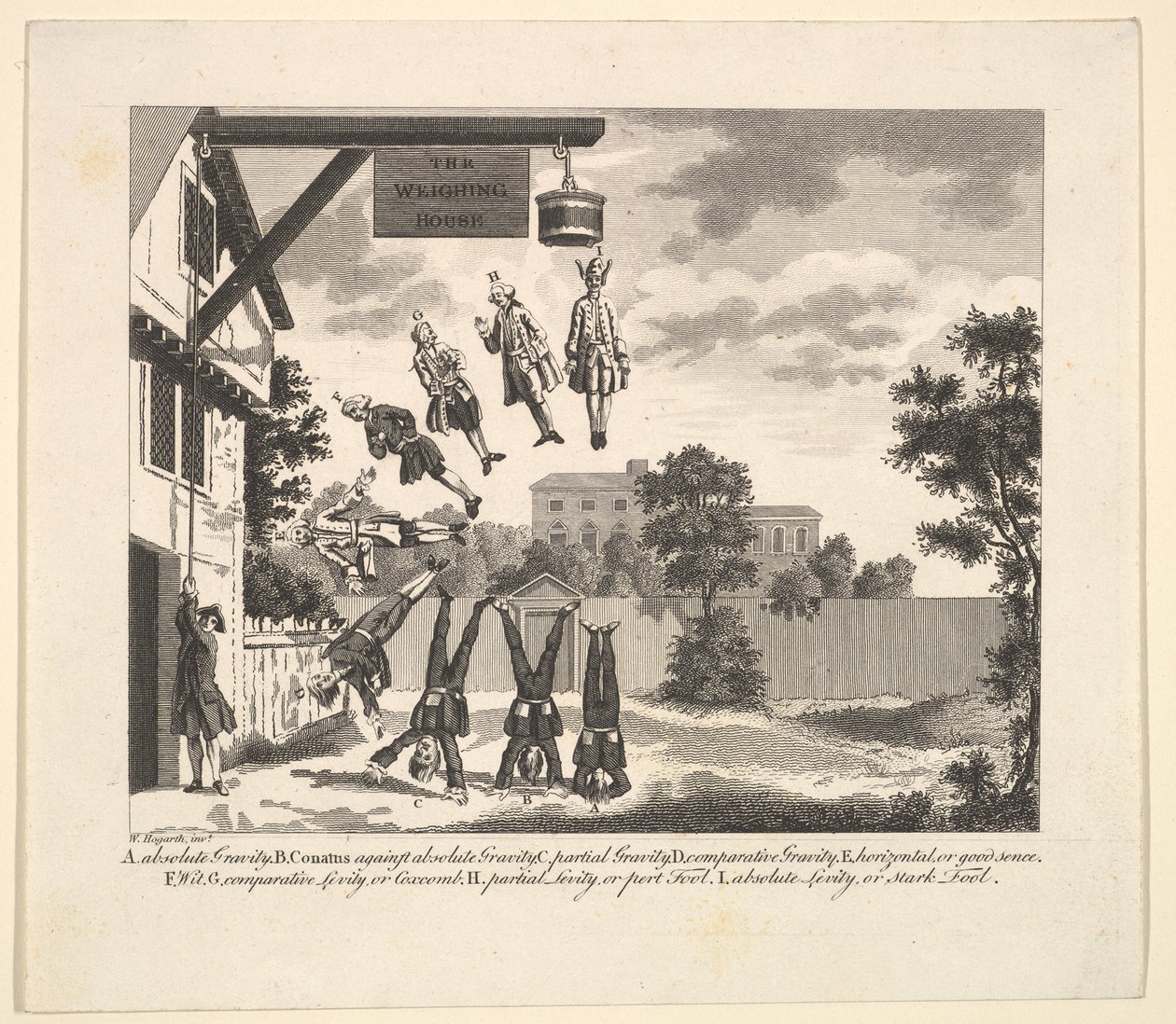 Frontispice til Clubbes Fysiognomi eller Vejehuset, 1800-tallet. af Unbekannt