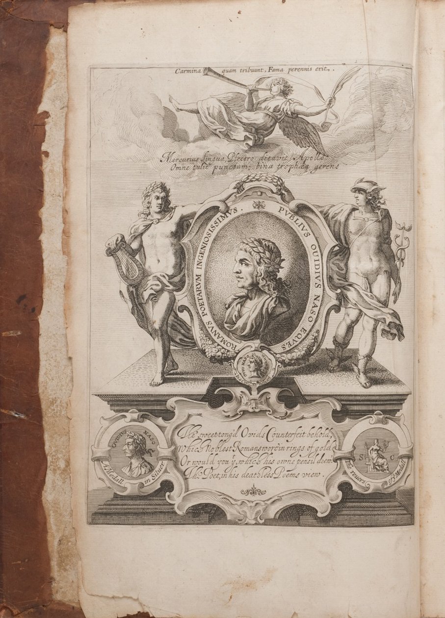 Frontispice med portræt af Ovid, Metamorphoses, Oxford, 1632 af Unbekannt