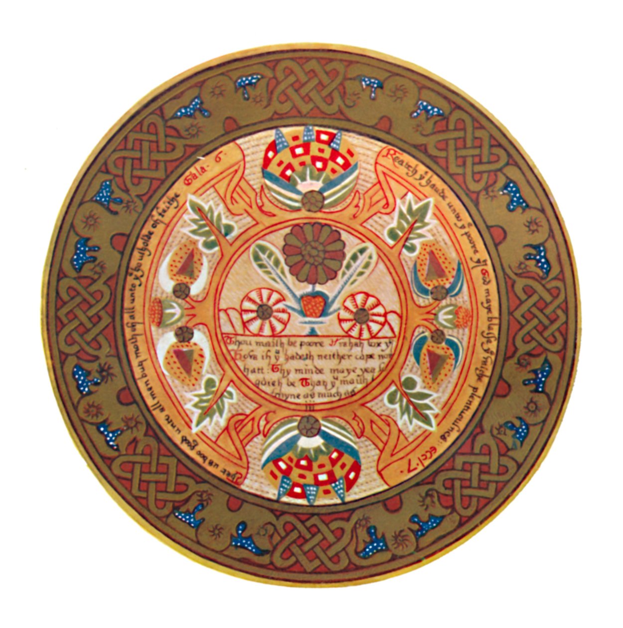 Fruit Trencher of the Elizabethan Period British Museum., 16. århundrede, 1903 af Unbekannt