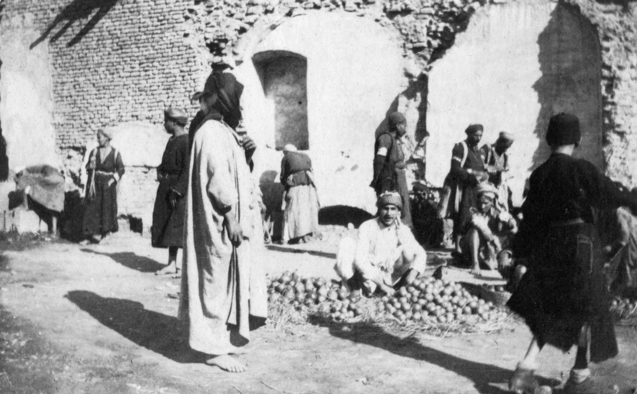 Frugtmarked, Bagdad, Irak, 1917-1919 af Unbekannt