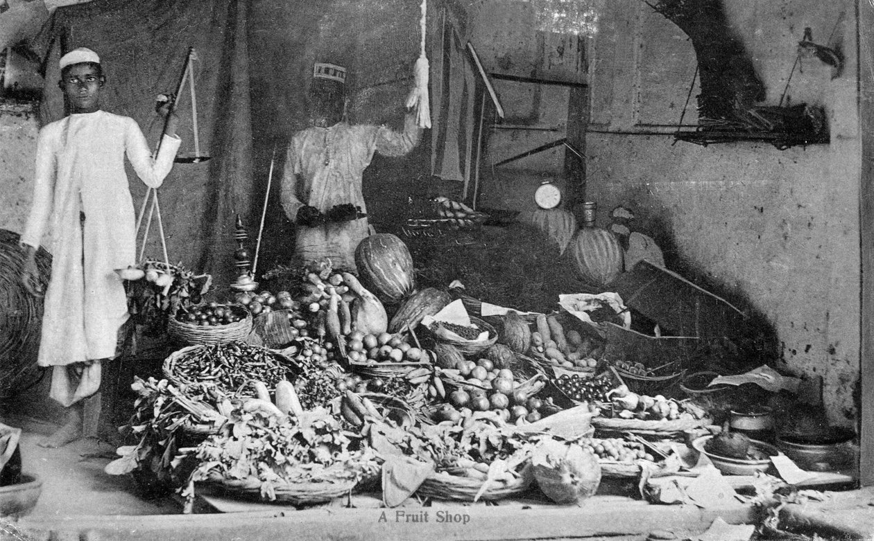 Frugtbutik, Indien, begyndelsen af det 20. århundrede af Unbekannt