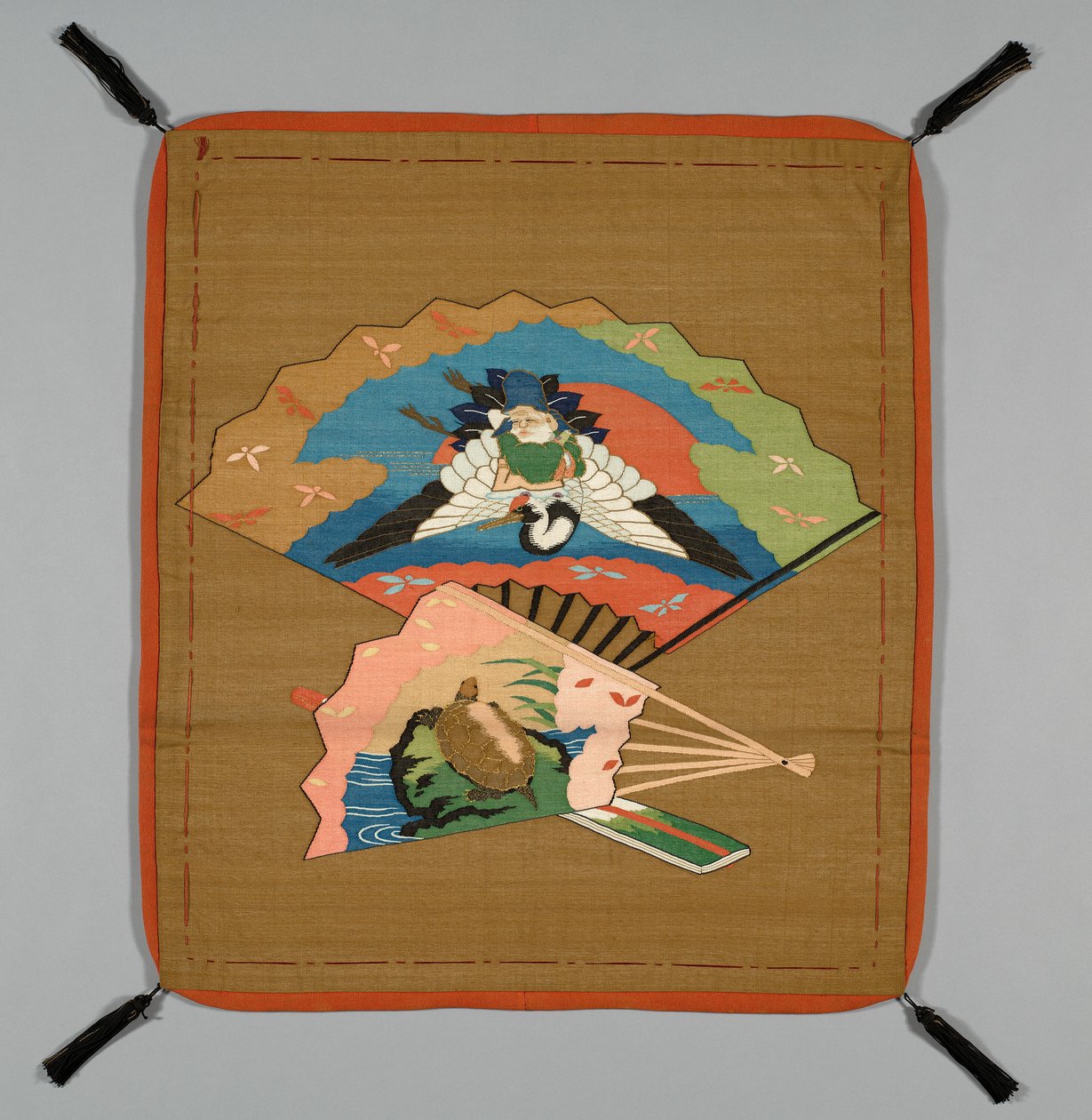 Fukusa gaveomslag, Japan, sen Edo-periode 1789-1868 Meiji-periode 1868-1912, 1800-tallet. af Unbekannt