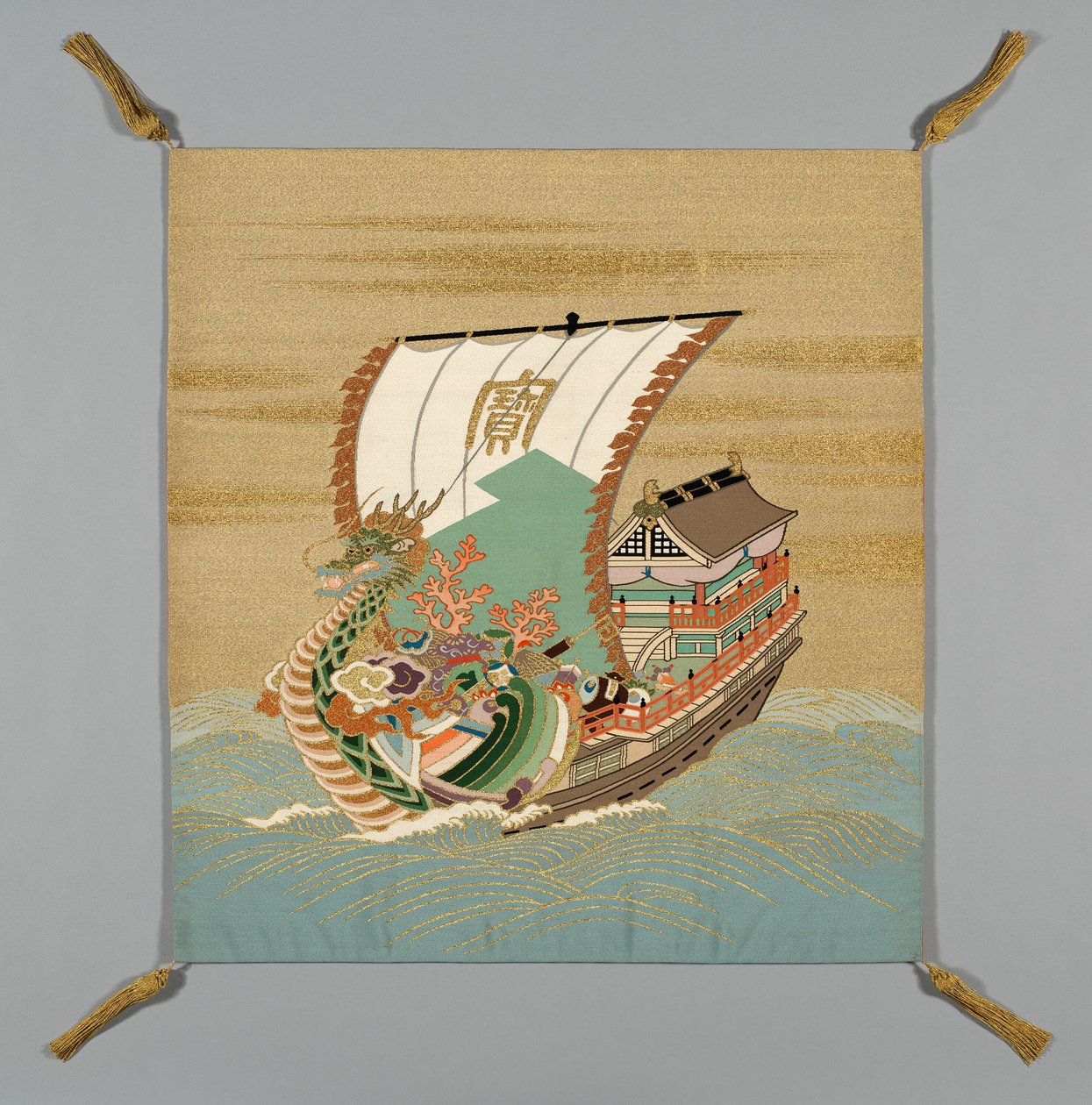 Fukusa gaveomslag, Japan, sen Edo-periode 1789-1868 Meiji-periode 1868-1912, 1800-tallet. af Unbekannt