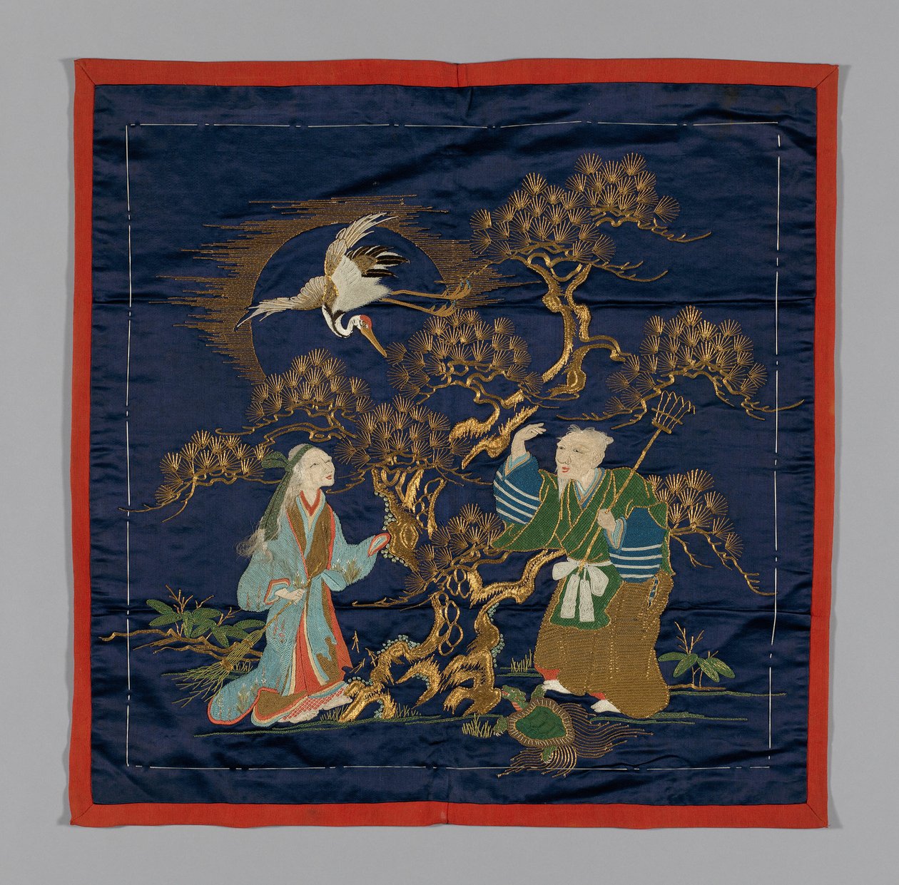 Fukusa gaveomslag, Japan, sen Edo-periode 1789-1868 Meiji-periode 1868-1912, slutningen af det 19. århundrede. af Unbekannt