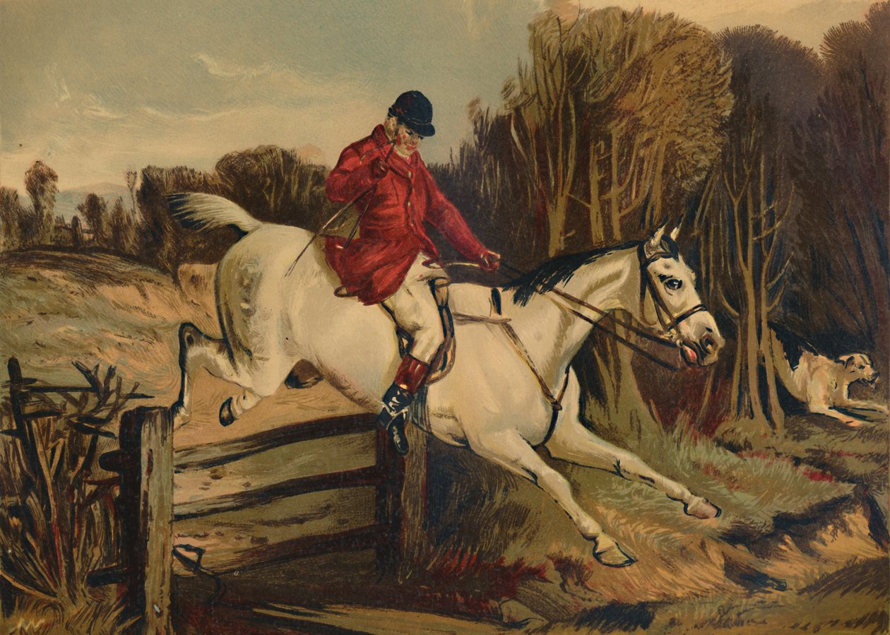 Full Cry - Tom Clarke, Huntsman of the Old Berkshire, c1879. af Unbekannt