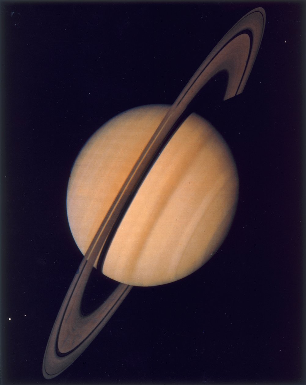 Fuld visning af Saturn og hendes ringe, 1980 af Unbekannt
