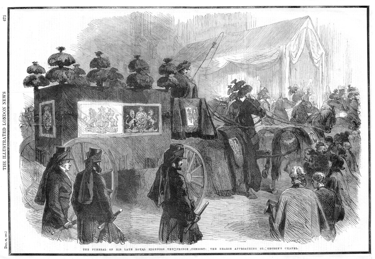 Begravelse af Albert, Prinsgemalen, 1861 af Unbekannt