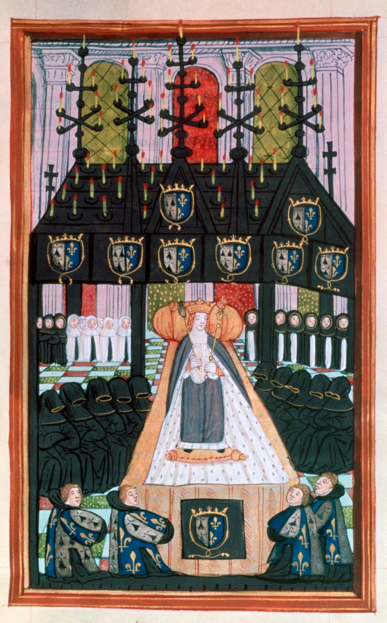 Anne af Bretagnes begravelse, Notre Dame, Paris, 1514, 1500-tallet af Unbekannt