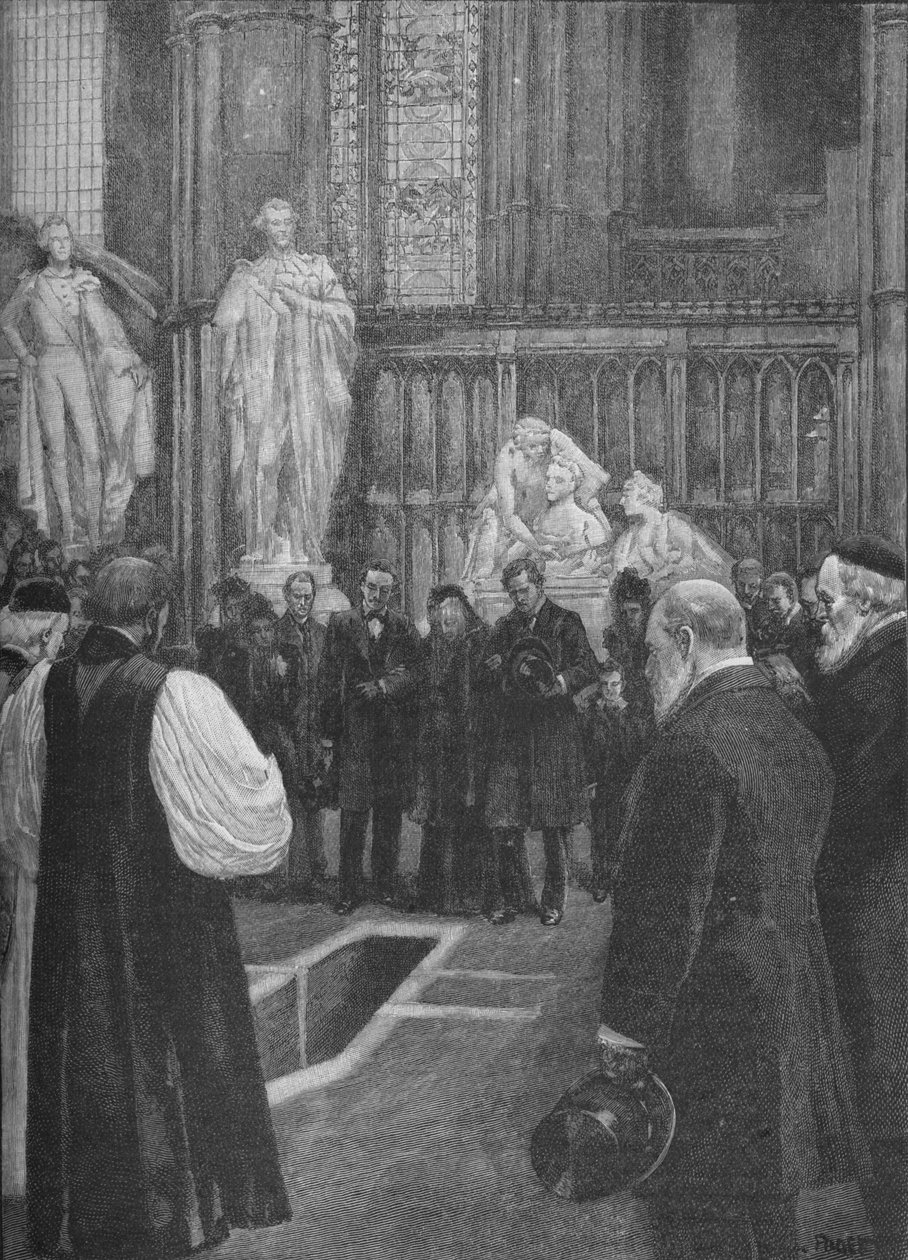 William Ewart Gladstones begravelse i Westminster Abbey, London, 1898 1906 af Unbekannt