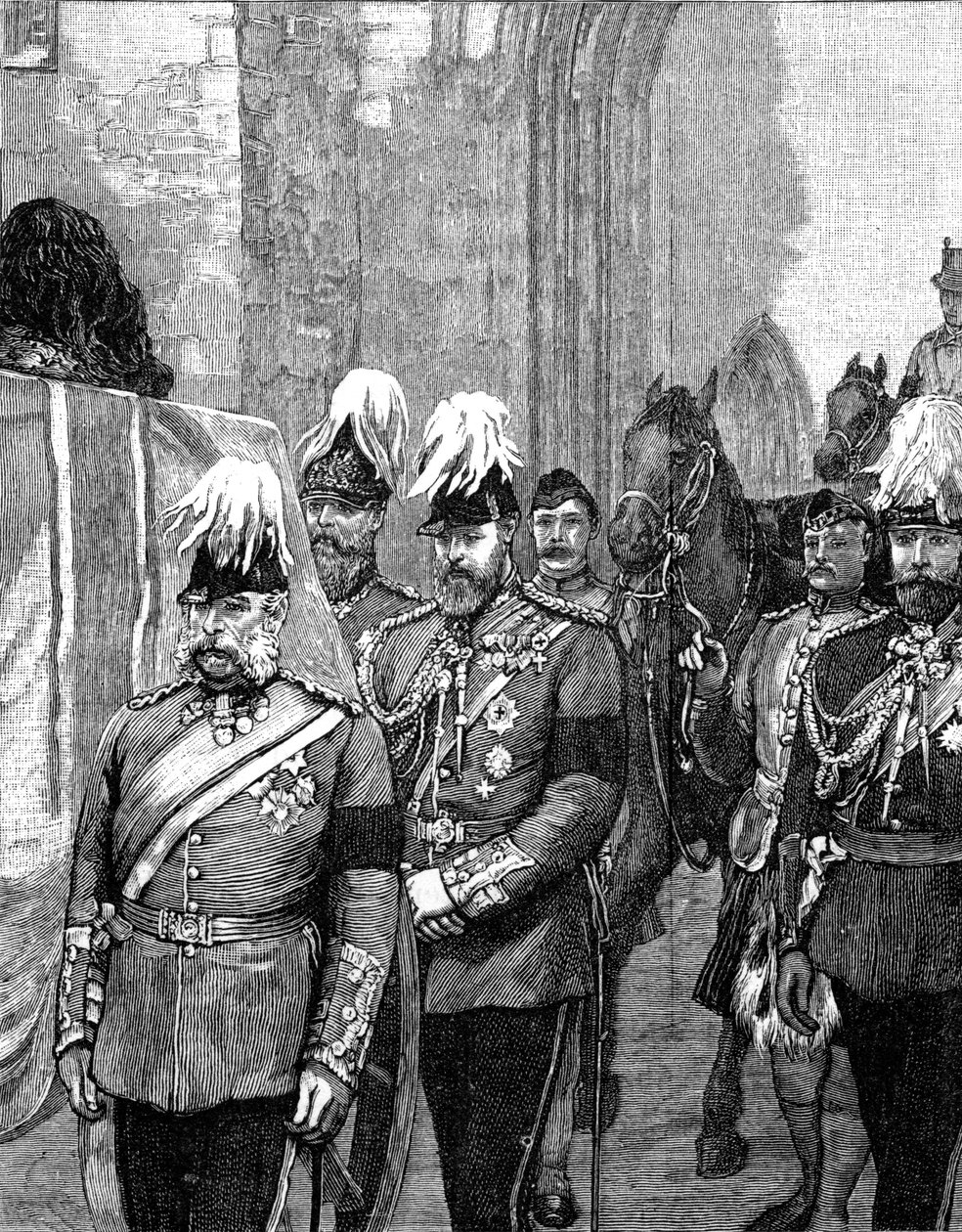 Begravelse af hertugen af Albany: Processionen ind i Windsor Castle, 1884, 1900 af Unbekannt