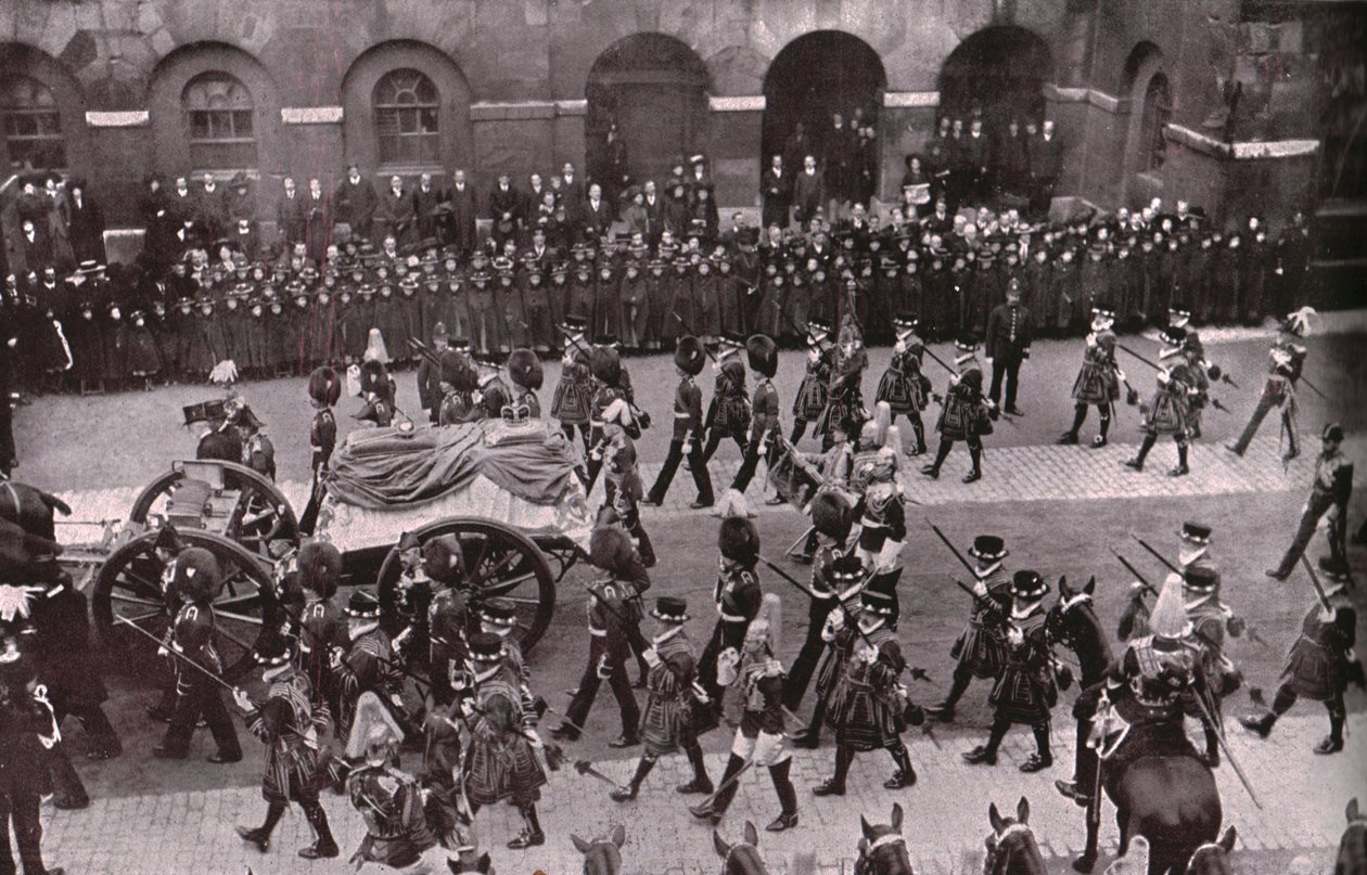 Begravelsesoptog af kong Edward VII, Whitehall, London, 20. maj 1910. af Unbekannt