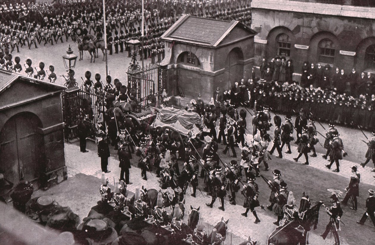 Begravelsesoptog af kong Edward VII, Whitehall, London, 20. maj 1910. af Unbekannt