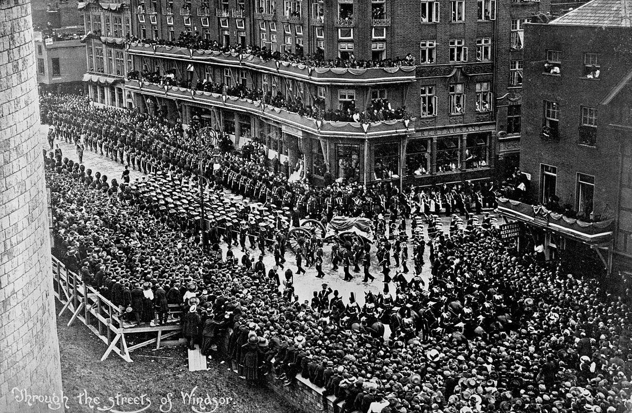 Begravelsesoptog af kong Edward VII, Windsor, Berkshire, 1910 af Unbekannt