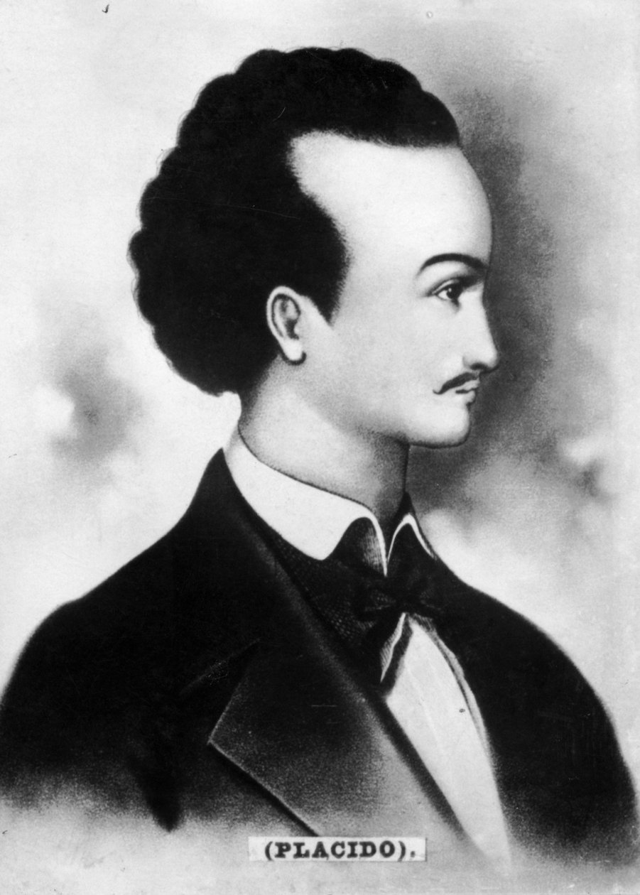 Gabriel de la Concepción Valdés [Placido], 1809-1844, cubansk digter af Unbekannt