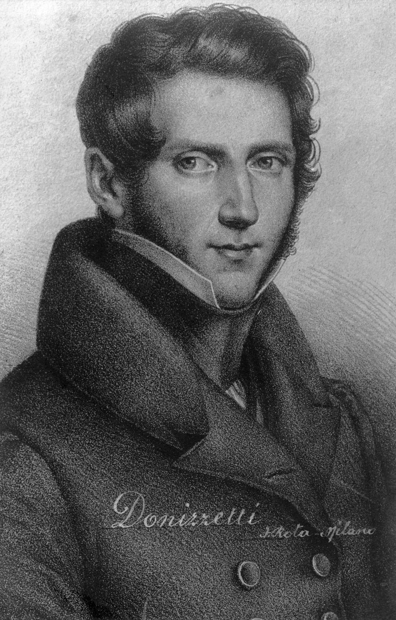 Gaetano Donizetti 1797-1848, italiensk komponist, 20. århundrede af Unbekannt